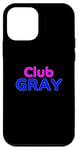 Coque pour iPhone 12 mini Club Gray Family Reunion Squad Prénom