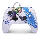 PowerA Manette filaire améliorée pour Nintendo Switch, modèle Switch OLED et Nintendo Switch Lite, accessoire de jeu, manette de jeu, manette filaire, sous licence officielle-Zelda:Master Sword Attack