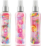 Body Mist by So…? Womens Lollipop Galore, Rainbow Sorbet, Candy Floss Body Spray