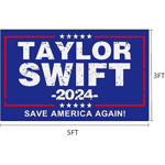 Taylor 2024 Flagga 3x5 Ft Musiker Flaggor För Rum College Sovrum Vägg Gobeläng Inredning Rolig Fest Swift Banner blue