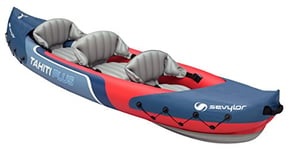 Sevylor Kayak Gonflable Tahiti Plus, Canoë Canadien 2+1 Personnes, Kayak de Mer, 363 x 88 cm