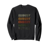 Love Heart Misery Tee Grunge Vintage Style Black Misery Sweatshirt