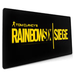 Oversize Gaming Rainbow Six Siege Mouse Pad Extended Non-Slip Mouse Mat Anime Mousepad for Keyboard Laptops 15.8 × 35.5in