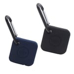 Hemobllo 2pcs Compatible for Tile Mate Pro Silicone Case Key Finder Phone Finder Anti Scratch Protective Skin Cover Case Black Blue