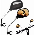 Bicycle mirrors outdoor cycling equipment safety warning flat reflectors electric bike mountain bike reversing mirror