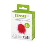 catit Cat Senses 2.0 Repuesto Plumas 6 pièces, Couleur Rouge, 43143