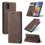 CaseMe vintage Samsung Galaxy A51 fodral - Brun Brun