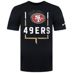 Nike San Francisco 49ers Legend Goal Post Mens Black T-Shirt - Size 2XL