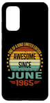 Coque pour Galaxy S20 Awesome Since June 1965 limited edition 59th Birthday