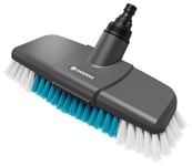 Gardena Cleansystem Brosse à Manche Dure : Brosse pour Le Nettoyage intensif des Surfaces Peu sensibles, Poils de différentes Longueurs, raccord au Manche Cleansystem, Grandes Surfaces (18816-20)