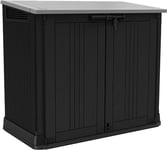 KETER Abri Horizontal Range Poubelle SIO Nova - 880 litres - Noir