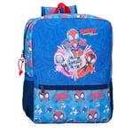 Marvel Disney Spidey Power of 3 Children's Backpack, School Backpack, Wide Straps, Ergonomic and Padded, Various Pockets by Joumma Bags, blue, Backpack 33