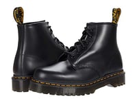 Dr. Martens Unisex 6 Eye Combat Boot, Black Smooth, 4 UK