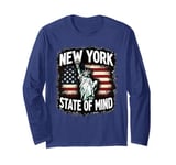 New York State of Mind Statue of Liberty Nyc New York City Long Sleeve T-Shirt