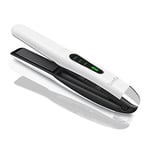 SUNMAY 2-in-1 Cordless Hair Straightener and Curler, Cordless Travel Flat Iron, Rechargeable Ceramic Mini Portable Curling Iron with 5000mA Battery, Anti-Scald 3-Level Adjust Temp, Travel Size