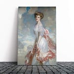 Big Box Art Canvas Print Wall Art John Singer Sargent Portrait of a Lady | Mounted & Stretched Box Frame Picture | Home Decor for Kitchen, Living Room, Bedroom, Hallway, Multi-Colour, 24x16 Inch