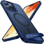 TORRAS [Invisible Titanium Stand] for iPhone 15 Pro 15 Max, Blue 