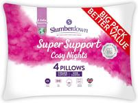 Slumberdown 2 Pack Sleep pillows for Neck and Shoulder Pain Relief (48Cm X 74Cm)