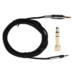 Hörlurskabel Reparationssladd 3,5 mm till 2,5 mm med 6,35 mm Adapter Passar Sennheiser Momentum