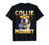 Border Collie Daddy Dogs Papa Fathers Day Cute Collie Dad T-Shirt