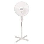 AMOS  16 Inch  Pedestal Fan Oscillating 3 Speed Standing Extendable White