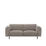 Muuto - Rest soffa 2-sits svart metallbas hearth 6 - Soffor - Anderssen & Voll - Beige - Metall/Textilmaterial