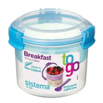 Sistema Breakfast To Go Lunch Bowl Food Container with Spoon - Assorted Colours