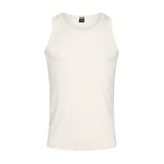 JBS Wool Singlet Krem ull Large Herre