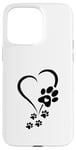 iPhone 15 Pro Max Dog Paw Heart Baby Dogs - Dog Paw Print Dog Paws Hearts Case