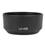 Yunir LH-40B Lens Hood, Portable Black Plastic Camera Lens Hood Shade for Olympus M.ZUIKO ED 12-40mm F2.8 Lens (Black)