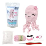 KNITTY CRITTERS - Pouch Pals Crochet Kit - Molly The Octopus