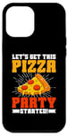 Coque pour iPhone 14 Plus Let's Get This Pizza Party Started Pizza Birthday