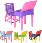 A406 Kids Study Desk Study table and chair set Junior's Toddler study chair and