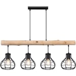 Plafonnier pendule lampe suspendue luminaire poutre en bois éclairage salon salle à manger cuisine