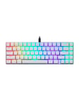 Motospeed Mechanical gaming keyboard CK67 RGB (white) - Pelinäppäimistö - Valkoinen