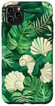 Coque pour iPhone 11 Pro Max Green Pop Art Tropical Coastal Petite-fille Esthétique