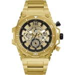 Guess Gold Mens Multi Dial Watch Exposure GW0324G2