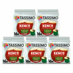 Tassimo Coffee Pods Kenco Americano Decaf 5 x 16 Drinks (Total 80 Drinks)