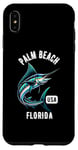 Coque pour iPhone XS Max Motif Palm Beach Floride USA Fishing