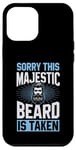 Coque pour iPhone 12 Pro Max Sorry This Majestic Beard Relation Status Beard