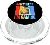 Funny Gamer Headset Gaming Can't Hear You I'm Gaming PopSockets PopGrip for MagSafe