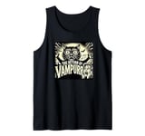 Funny Vampire Cat, Halloween, Love Cats with Attitude Tank Top