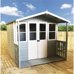 7 x 7 Wooden Summerhouse with Double Doors