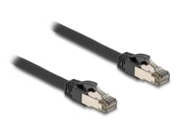 DELOCK – RJ45 Network Cable Cat.6A U/FTP ultra flexible with inner metal jacket 15 m black (80245)