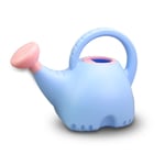 Arrosoir pour enfants en forme d'&eacute;l&eacute;phant, jolie bouilloire en plastique, jouet de jardinage, 1,5 l, bleu