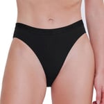 Sloggi Trosor 3P GO Casual High Leg Brief Svart bomull Medium Dam