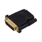 Autre Adaptateur DVI mâle vers HDMI femelle, plaqué or, convertisseur M-F pour HDTV LCD Nipseyteko