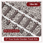 10m - 5" True Scale Garden Track Kit - Screw Fit - PNR-10C - PNP Railways