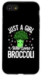 Coque pour iPhone SE (2020) / 7 / 8 Broccoli Lover Food Lover Cute Broccoli Girl Who Loves