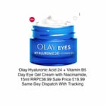 Olay Eyes Hyaluronic24 +Vitamin B5 Eye Gel For Hydration 15ml BOXED & SEALED